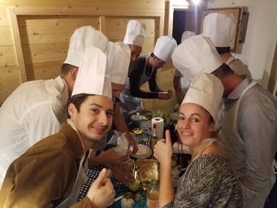 Team cooking Chamonix